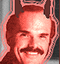 Dean Koontz with horns